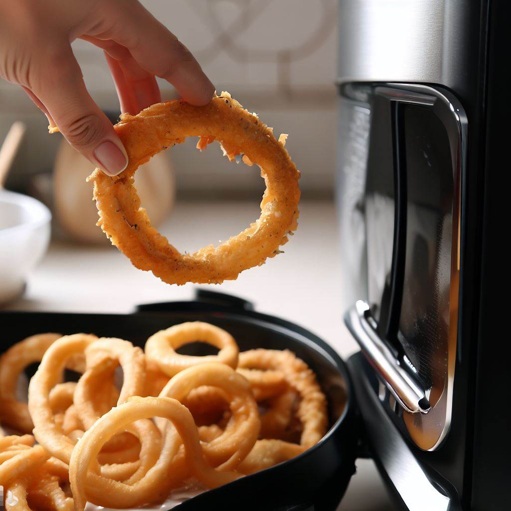 Frozen onion rings in air fryer