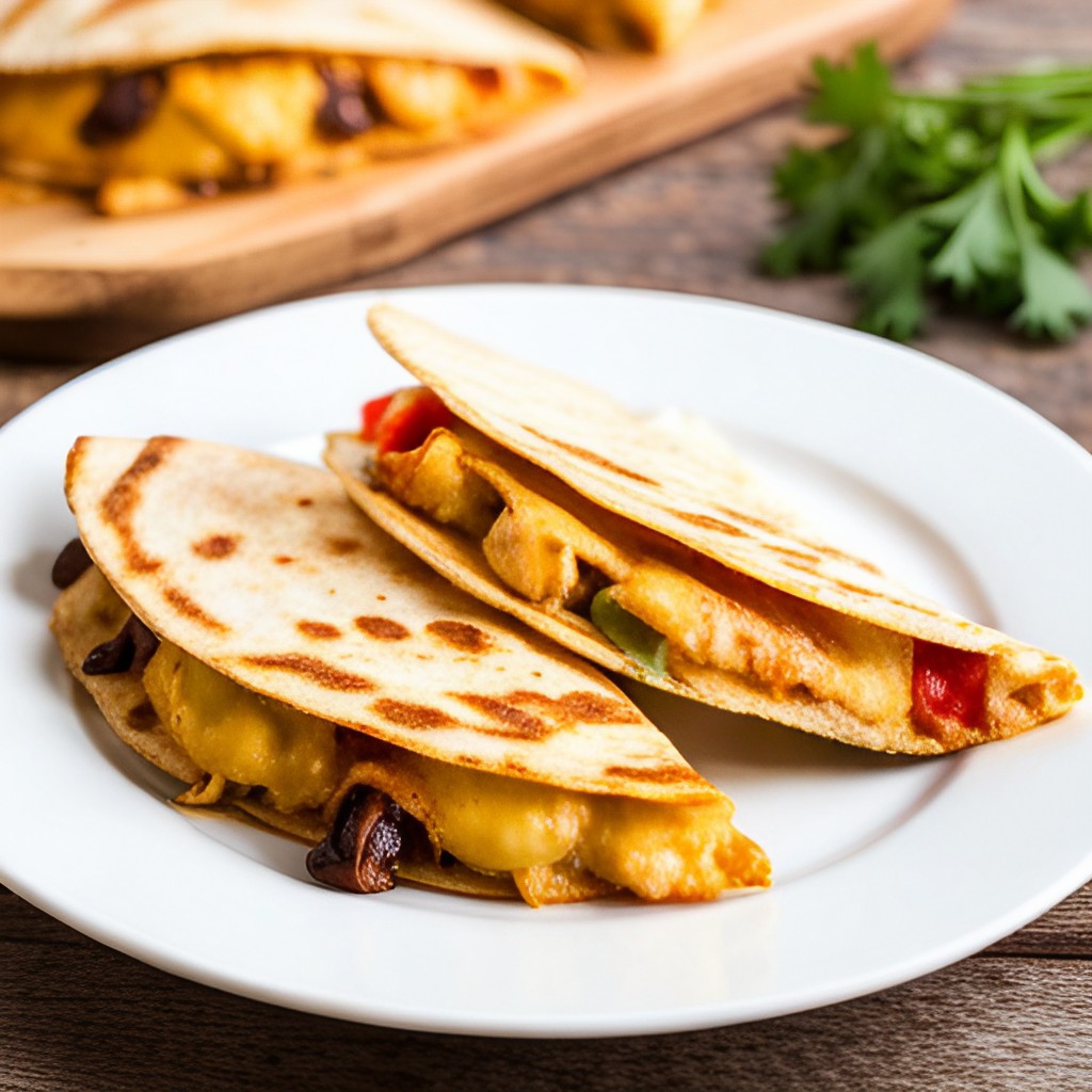 air fryer chicken quesadilla